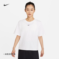 Nike Nike official womens loose T-shirt spring pure cotton Nike hook for ancient casual knit cotton DD1238