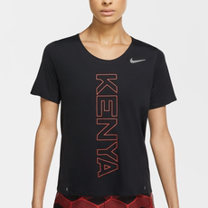 跑步t恤 nike耐克官方team kenya city sleek女子跑步上衣速干反光cv0386