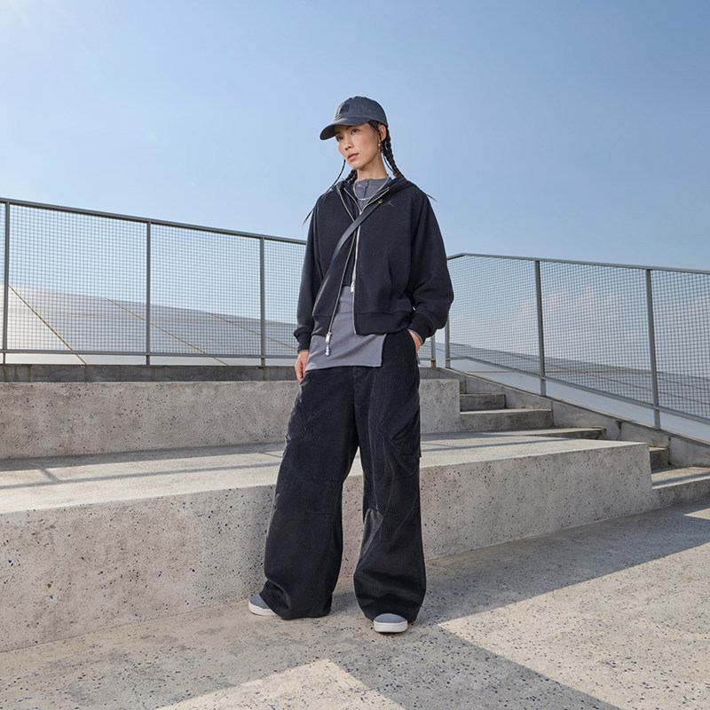 耐克乔丹女子宽松加绒连帽衫冬季新款拼接柔软外套JORDAN HV0323,淘宝优惠券,粉丝福利购,淘宝优惠卷