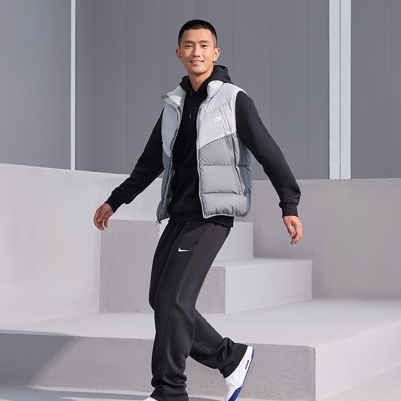 Nike耐克官方男子加绒长裤冬季卫裤耐克勾针织休闲柔软舒适623455