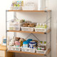 Short storage basket plastic thickened desktop finishing box living room snack storage basket bedside small items storage tool
