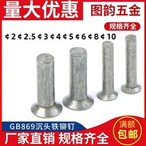 869 rivet flat cone head rivet solid countersunk head iron rivets 2 3 4 5 6 8 12 16 18 20 20 30