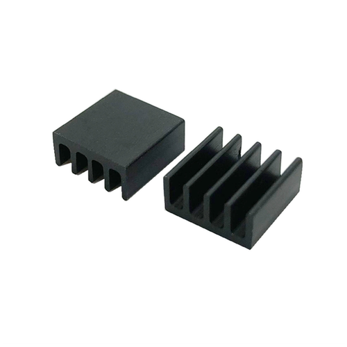 银色散热片铝 11*11*5mm 纯铝制散热器 内存芯片专用散热块 五齿 - 图3