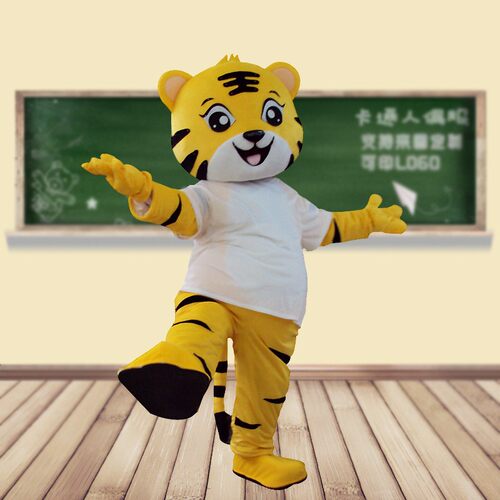 卡通人偶服装安利虎老虎行走玩偶公仔衣服活动表演道具头套cos服 - 图0