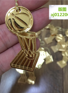 NBA总冠军奖杯金属吊牌冠军16系列奥布莱恩挂件aj1伦纳德背包挂饰