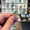Juhuige Burmese natural grade A jade green ring