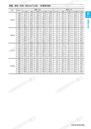 日本东京计器TOKYO KEIKI叶片泵45VQ42A-86A20 45VQ50A-86A20 60A - 图1