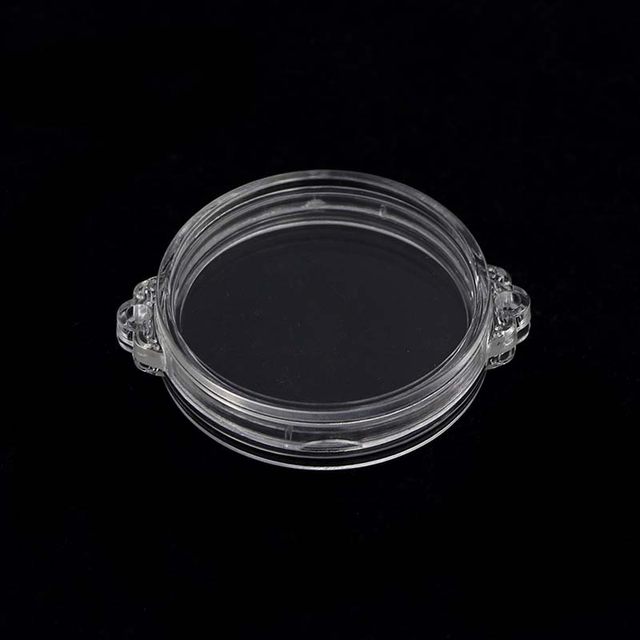 Acrylic double-ear pendant coin car trailer decoration DIY commemorative coin box gold and silver seal protection storage box transparent box