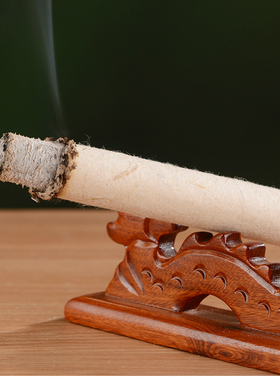 正宗石磨艾条艾绒艾柱野生三年陈家用微烟蕲艾叶石臼温熏石碾艾条