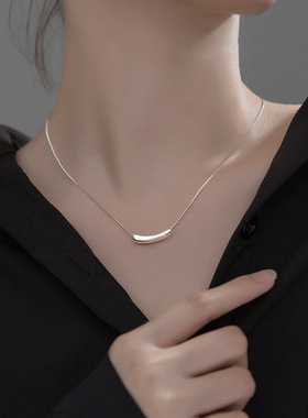 水滴锁骨链简约金色百搭小众设计