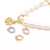 925 Серебряная серебряная жемчужная пряжка с пряжкой пряжка, соединяющая живая пряжка с прямыми пряжками.