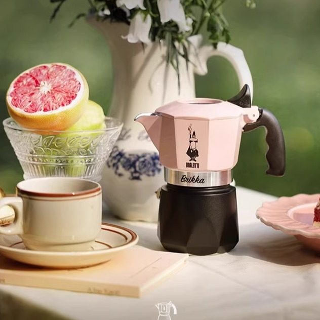 Bialetti比乐蒂粉色双阀摩卡壶意式咖啡壶煮家用手冲咖啡机送礼,淘宝优惠券,粉丝福利购,淘宝优惠卷