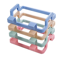 Kitchen Door Back Type Handheld Garbage Bag Kickstand Door Rear Rag rack Rubbish Bin Rack Kitchen Door Hanging Trash Can