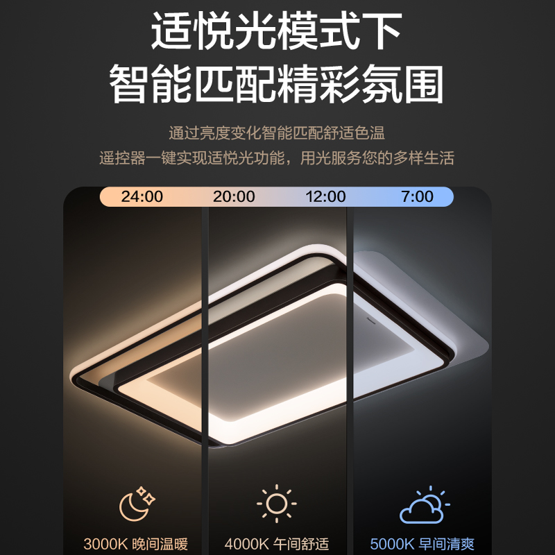 松下智能吸顶灯米家APP圆形36W房间卧室灯简约现代105W客厅灯松蝶 - 图1