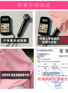 遮阳女夏天遮脸护颈可折叠夏帽子