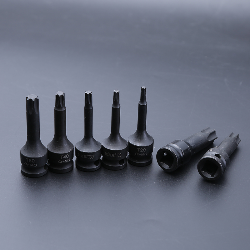 风炮3/8中飞气动内六角套筒10mm连体批头电动扳手梅花旋具头套装 - 图2