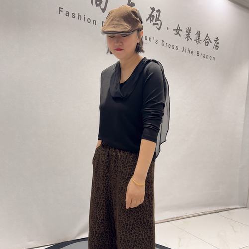 6560女权贵族秋冬新款欧货打底衫加大码女装胖妹妹百搭显瘦气质衫 - 图2