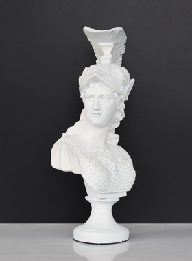 希腊雅典娜女神头像雕塑装饰品