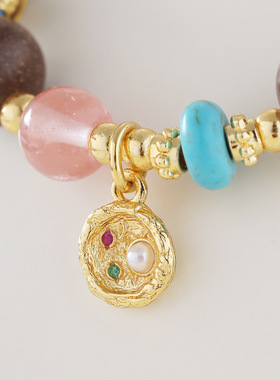 中国风茉莉乌龙合香珠手串原创男女同款多宝中药珠串珠手链批发