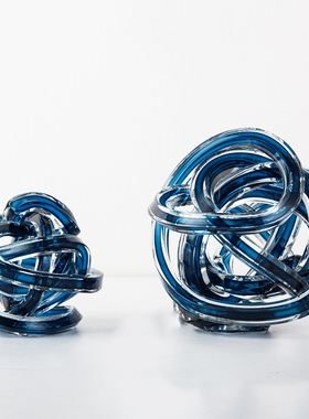 deco抽象书桌简约现代风玻璃摆件