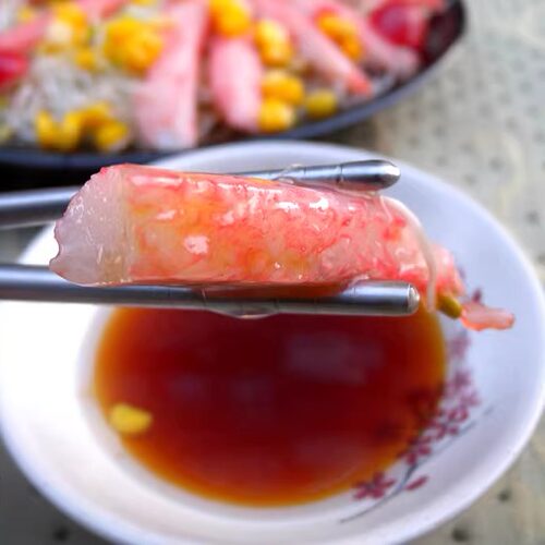 冷冻海鲜蟹肉棒刺身寿司松叶蟹柳开袋即食餐饮商用日料240克蟹柳 - 图1