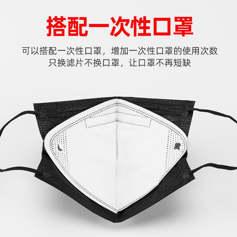 洛克兄弟自行车骑行口罩滤片内衬内胆鼻翼面罩活性炭过滤防雾霾风,淘宝优惠券,粉丝福利购,淘宝优惠卷