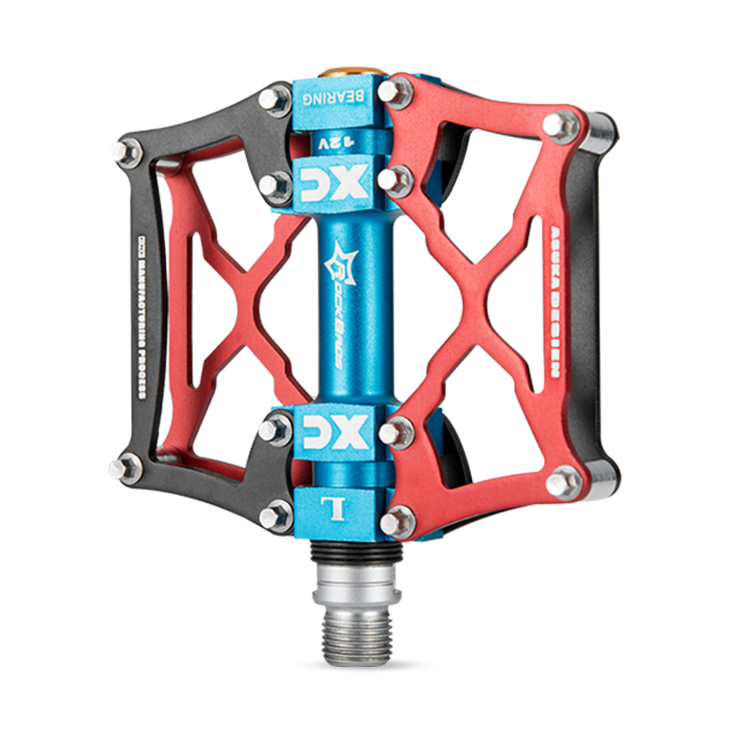 洛克兄弟山地车脚踏铝合金自行车脚踏板培林防滑脚蹬单车骑行配件,淘宝优惠券,粉丝福利购,淘宝优惠卷