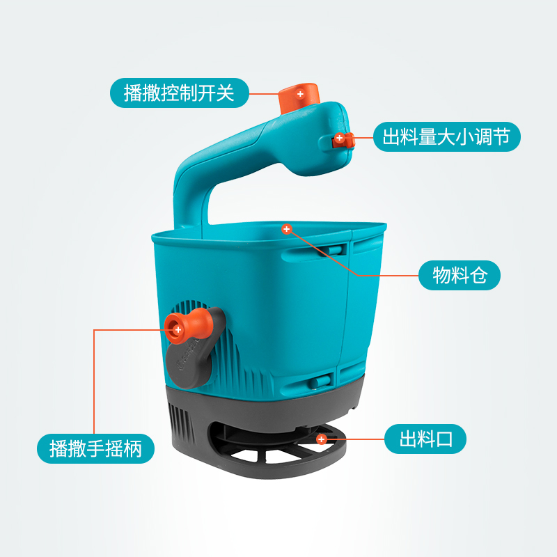 德国进口嘉丁拿GARDENA 园艺大面积播种器 花园快速施肥料播撒器 - 图0