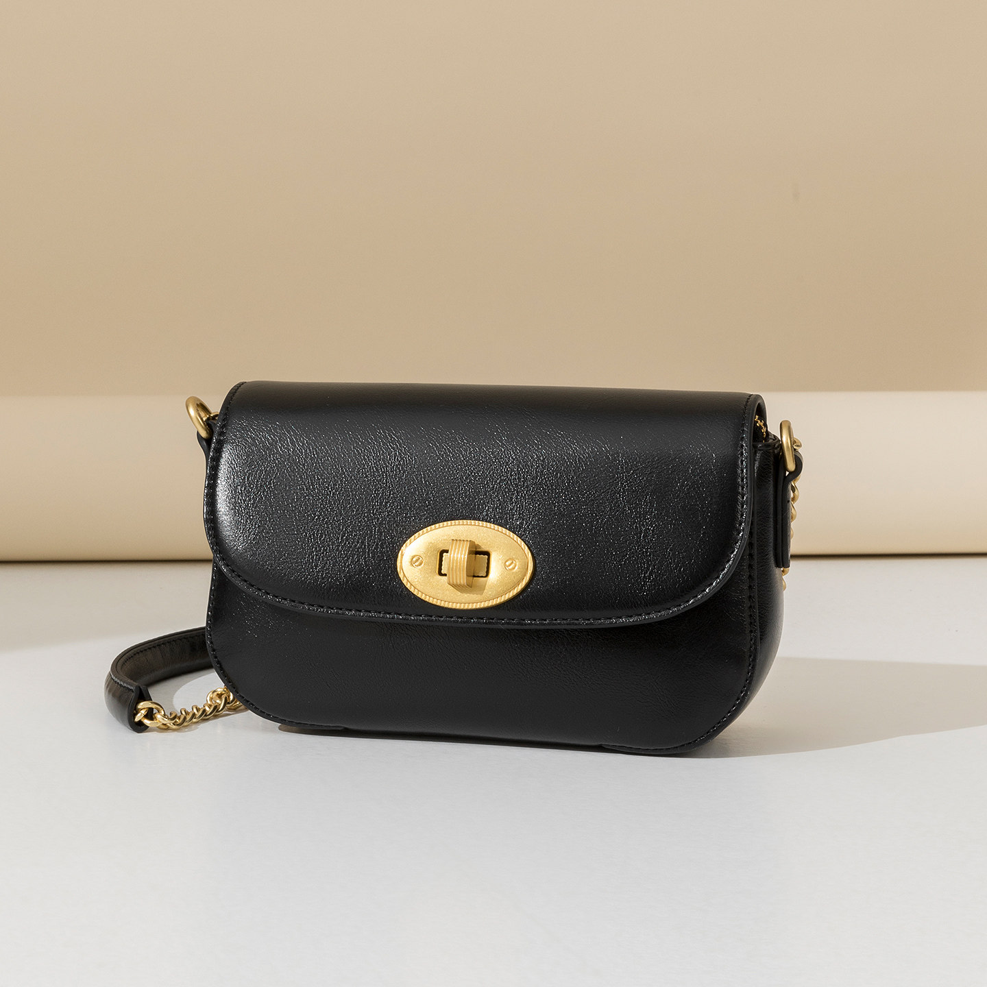 奥康 女包2026新款单肩包翻盖小方包高级感极简风链条斜挎包,淘宝优惠券,粉丝福利购,淘宝优惠卷