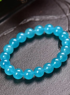 海蓝宝水晶紫云母礼物单圈手链