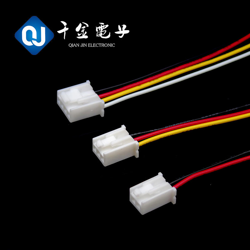 千金供应JST SM系列4P母头对插线束50cm彩色排线连接线空中对插