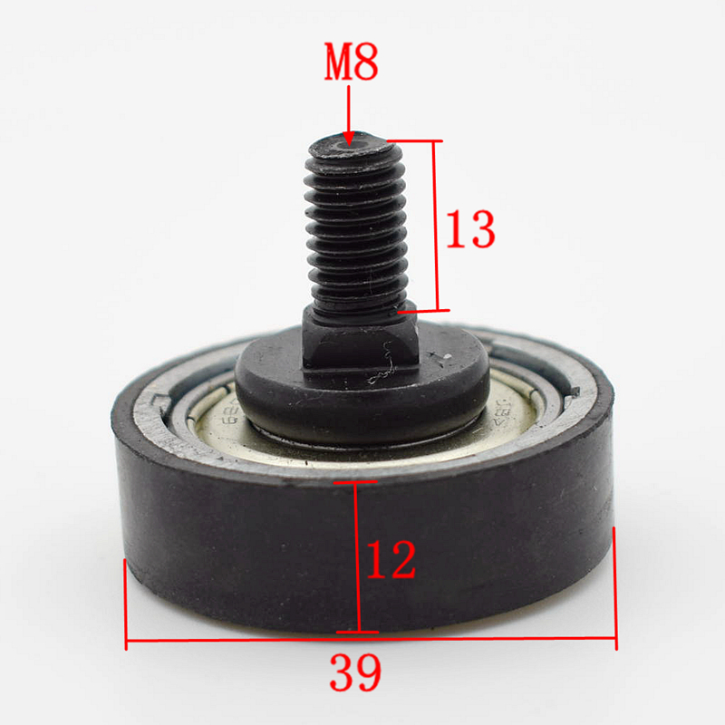 轿门定位轮门机挡轮39*12*6201螺杆M8电梯门挡轮偏心轮-图0