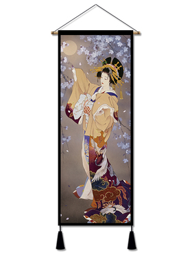 日式浮世绘仕女图挂画