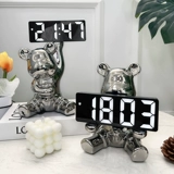 Creative Bearent Bear Bell Living Room Home Desktop Smart Alarm Swing Tabletop Tabletop часы цифровые электронные часы часы