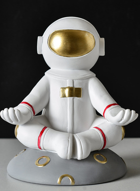 收纳办公桌宇航员摆件轻奢
