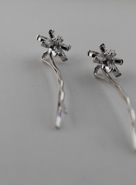 合金雪花水晶发夹惠美诚品
