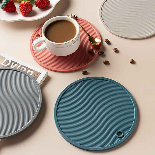 Insulation pad Thickened placemat anti-scalding deer and song