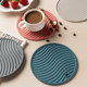 Insulation pad Thickened placemat anti-scalding deer and song