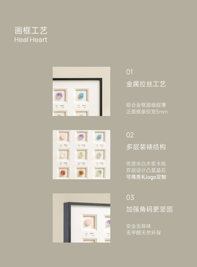 自愈历水晶摆台多宫格情侣礼物送人水晶年历a4挂墙展示相框画框