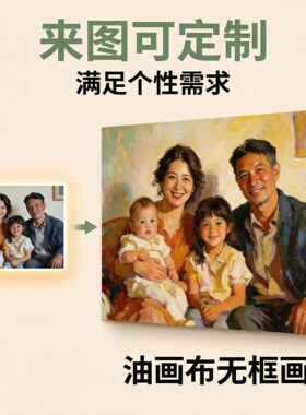 卧室客厅奶油风艺术挂画来图定制