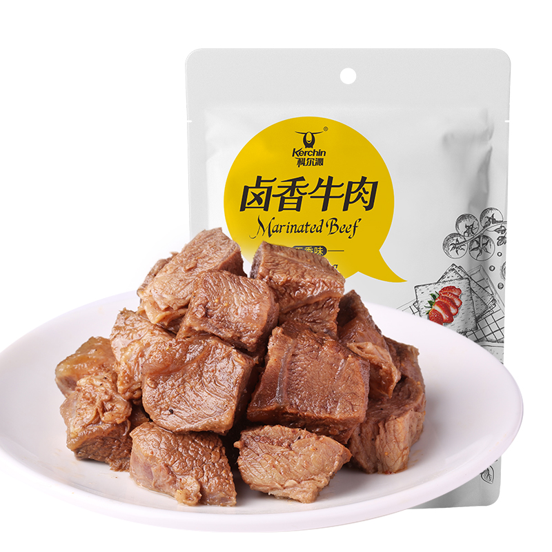 科尔沁 卤香牛肉 五香味 105g*2袋 天猫优惠券折后￥17包邮