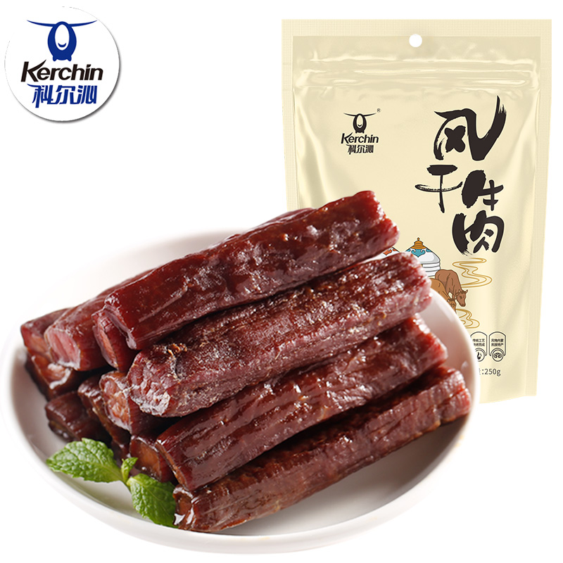 科尔沁风干牛肉干手撕风干牛肉干250g*2袋内蒙古特产零食软口即食