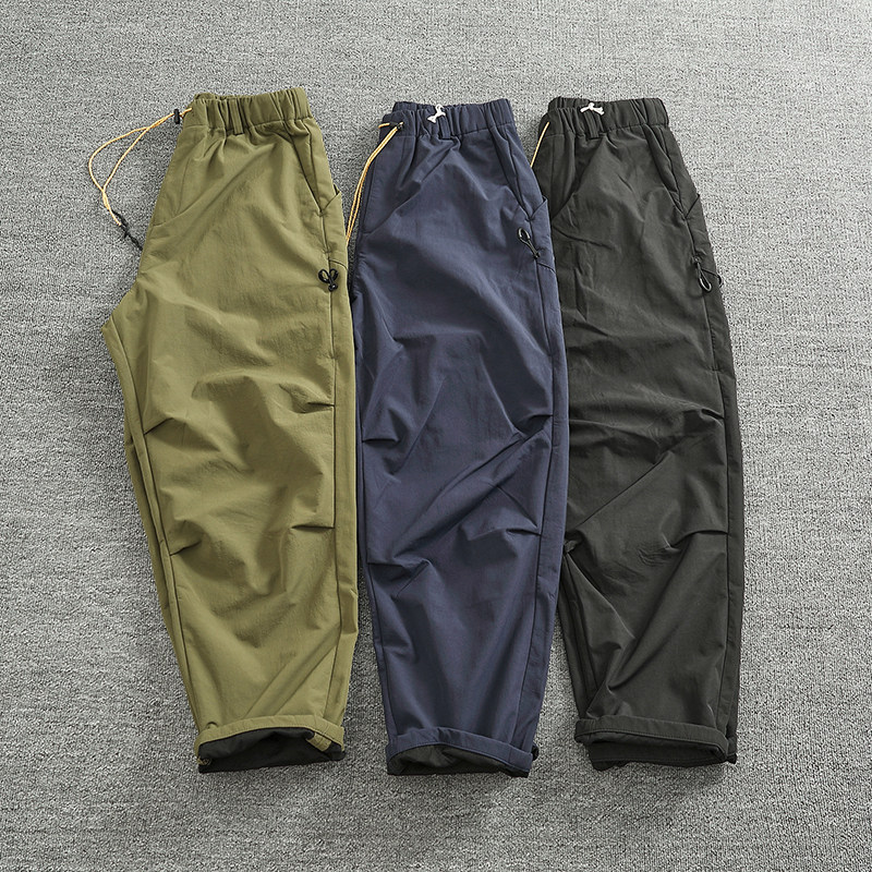 秋冬复合面料厚款休闲长裤男山系潮款宽松直筒机能户外时尚工装裤,淘宝优惠券,粉丝福利购,淘宝优惠卷