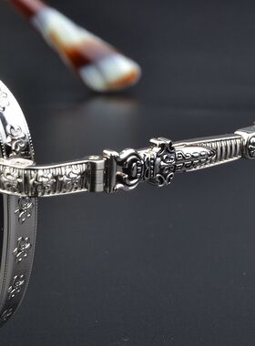 双梁奢华纯钛太阳镜男女开车时尚