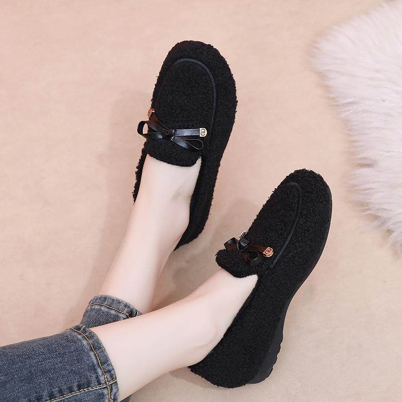 豆豆鞋冬季加绒老年人休闲棉鞋保暖加厚防滑毛毛鞋妈妈软底女棉鞋,淘宝优惠券,粉丝福利购,淘宝优惠卷