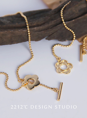 气质手链 项链女  925纯银镀金chocker  精致手链  可爱短项链