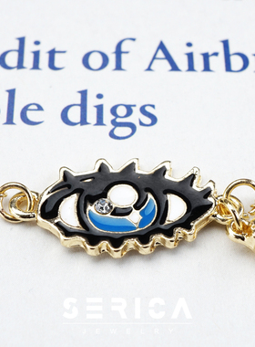 大眼睛锆石学生女朋友礼物手环