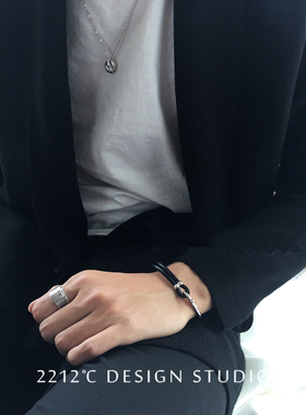 2212cs925纯银韩版女男手镯手链