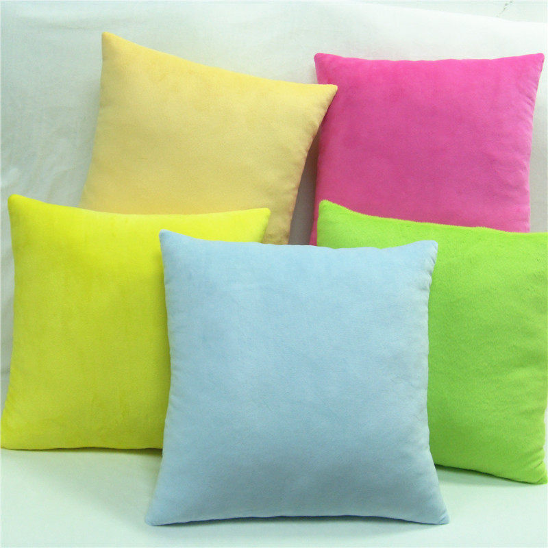 素色方形毛绒抱枕家居布艺软饰沙发靠枕可定制公司logo,淘宝优惠券,粉丝福利购,淘宝优惠卷