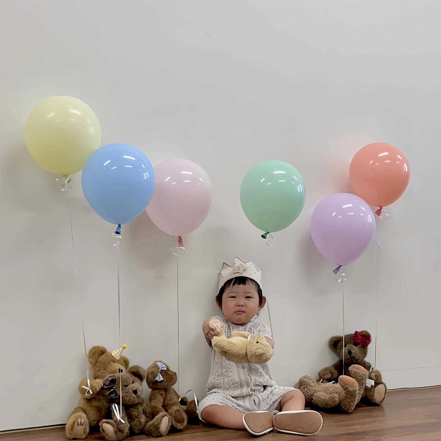 百天庆生复古彩色气球飘空氦气小球儿童生日装扮布置套餐惊喜礼物,淘宝优惠券,粉丝福利购,淘宝优惠卷